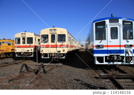 関東鉄道水海道車両基地の風景 関東鉄道水海道車両基地の風景 114148138