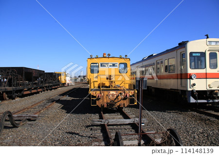 関東鉄道水海道車両基地の風景 関東鉄道水海道車両基地の風景 114148139