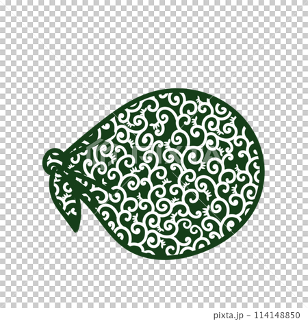 唐草模様の風呂敷包みイラストのイラスト素材 [114148850] - PIXTA