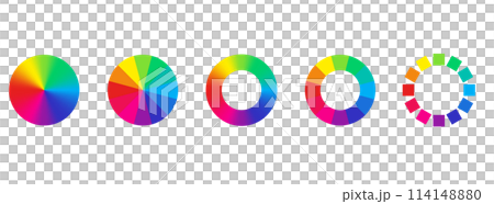 顏色選擇器圓圈和 12 種色調集 114148880