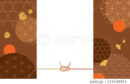 和柄の敬老の日のベクターイラスト背景 和柄の敬老の日のベクターイラスト背景 114148951