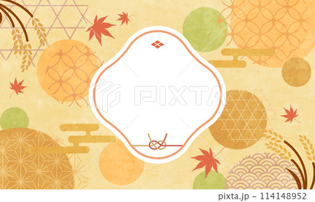 和柄の敬老の日のベクターイラスト背景 114148952