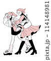 ライブ帰りの女の子 114148981