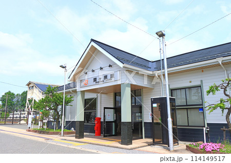 岐阜県不破郡関ヶ原町、JR関ヶ原駅の風景 岐阜県不破郡関ヶ原町、JR関ヶ原駅の風景 114149517