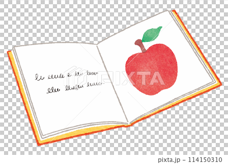 一本可愛的圖畫書,有一頁蘋果圖片 一本可愛的圖畫書,有一頁蘋果圖片 114150310