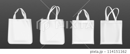 White blank tote bag mockup. White blank tote bag mockup. 114151162