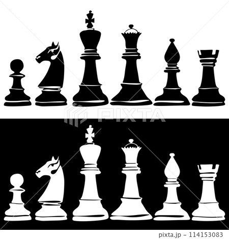 Vector illustration chess background. Flyer design for chess tournament, match, game Vector illustration chess background. Flyer design for chess tournament, match, game 114153083