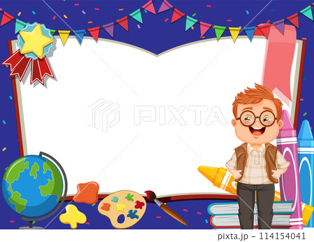 Back to School Vector Illustration 114154041