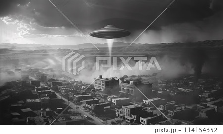 街を侵略するUFO 街を侵略するUFO 114154352