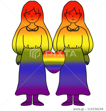 LGBTQ people black outliackground rainbow colors isolated,Concept of homosexual 114156244
