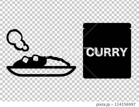 レトルト　カレー　アイコン 114156997