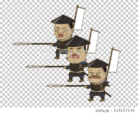 Illustration: Japanese spearmen from the Warring States period Illustration: Japanese spearmen from the Warring States period 114157134
