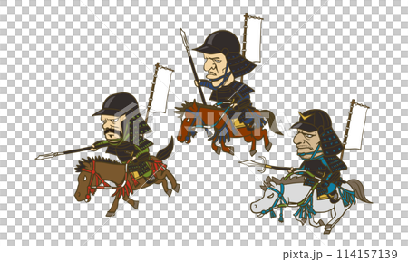 Illustration: Japanese cavalry from the Warring States period Illustration: Japanese cavalry from the Warring States period 114157139