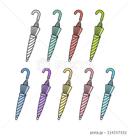 畳まれた傘 114157332