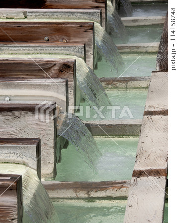 草津温泉 湯畑 群馬県 草津温泉 湯畑 群馬県 114158748