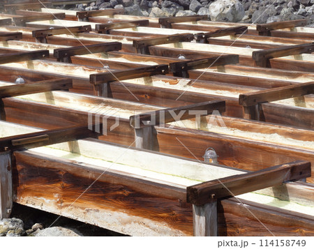 草津温泉　湯畑　群馬県 114158749