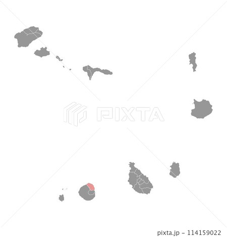 Mosteiros municipality map, administrative division of Cape Verde. Vector illustration. Mosteiros municipality map, administrative division of Cape Verde. Vector illustration. 114159022