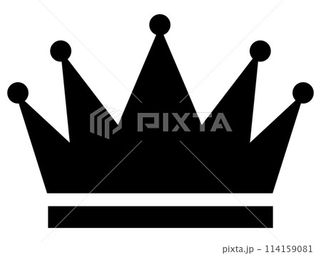 王冠ページ☺︎ 王冠のアイコンのイラスト素材 [114159081] - PIXTA