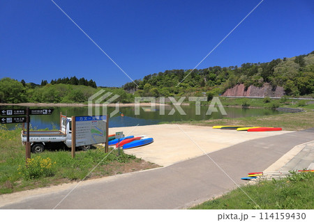 米代川カヌー発着場 114159430