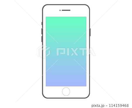 スマホの画面フレーム素材 カラー 2 スマホの画面フレーム素材 カラー 2 114159468