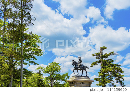 青葉城址と伊達政宗騎馬像 114159690