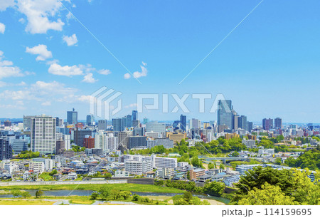 青葉城址と伊達政宗騎馬像 青葉城址と伊達政宗騎馬像 114159695