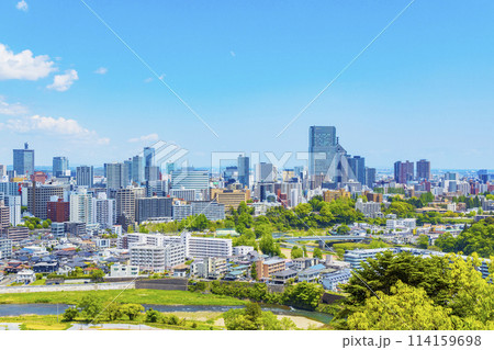 青葉城址と伊達政宗騎馬像 114159698