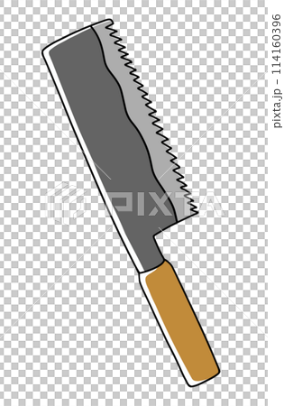 ゆるめシンプルのこぎり ベタ塗り ゆるめシンプルのこぎり ベタ塗り 114160396