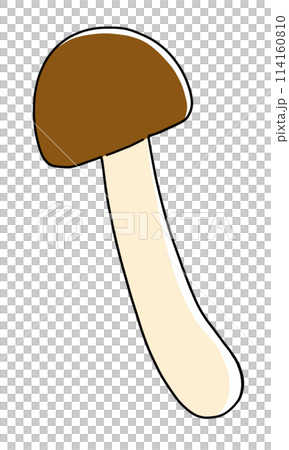 ゆるめシンプルぶなしめじ ベタ塗り ゆるめシンプルぶなしめじ ベタ塗り 114160810