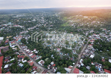 Cemetery in central america town 114164002