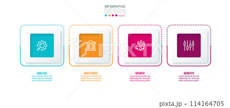Business concept infographic template with option. 114164705