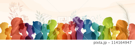 Mental health concept. Head silhouette profile.Mood disorder.Campaign World mental health day. awareness. Metaphor bipolar disorder.Psychological problems.Emotional burnout.OurMindsMatter 114164947