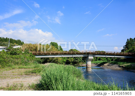 山河橋（鹿児島県薩摩川内市入来町浦之名）と樋脇川 114165903