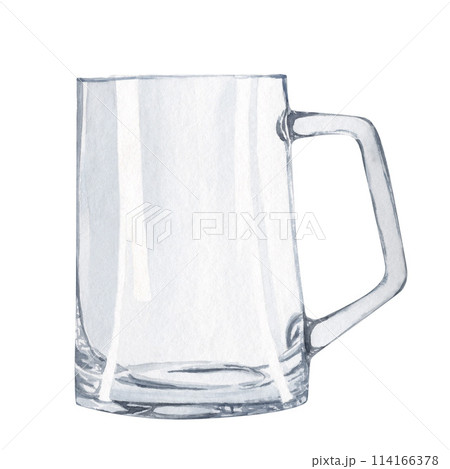 Hand-drawn glass for beer, beer festival, watercolor illustration. Watercolor international beer day. Composition for poster, card, banner, flyer, cover, playbill and other print Hand-drawn glass for beer, beer festival, watercolor illustration. Watercolor international beer day. Composition for poster, card, banner, flyer, cover, playbill and other print 114166378