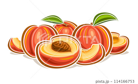 Vector logo for Peach 114166753
