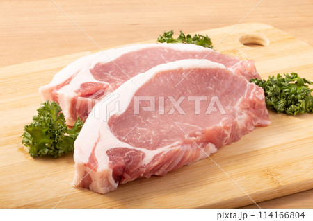 ［沖縄県産　アグー豚］豚ロース　ステーキ・カツ用 114166804