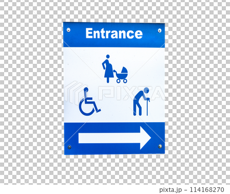 Pregnant, elder and disabled access sign 114168270