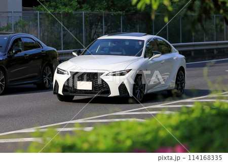 白いセダン 114168335