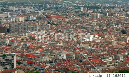 Marseille, France, view from above. Establishing shot 114168611