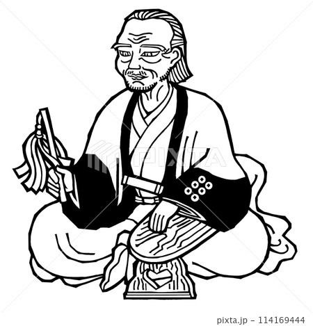 戦国武将・真田昌幸(モノクロ) 戦国武将・真田昌幸(モノクロ) 114169444