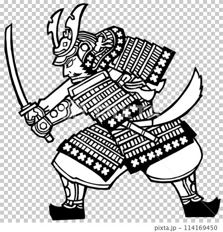 戦国武将・村上義清（モノクロ） 114169450