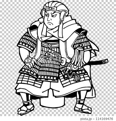 戦国武将・上杉謙信・2(モノクロ) 戦国武将・上杉謙信・2(モノクロ) 114169476