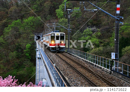 芽吹きの春を迎えた奥鬼怒路を行く… 川治湯元駅にて『6050系』 芽吹きの春を迎えた奥鬼怒路を行く… 川治湯元駅にて『6050系』 114171022