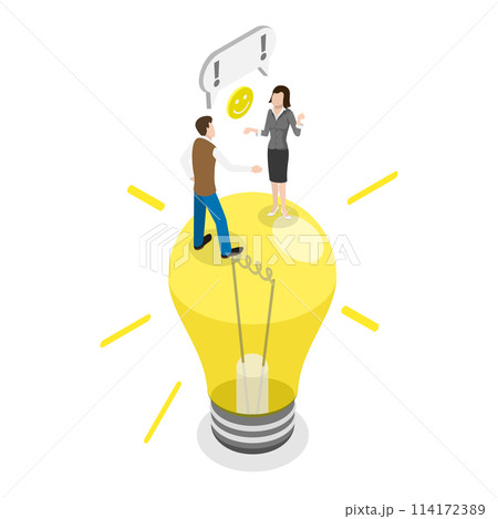 3D Isometric Flat Conceptual Illustration of Effective Communication, Teamwork and Collaboration 3D Isometric Flat Conceptual Illustration of Effective Communication, Teamwork and Collaboration 114172389