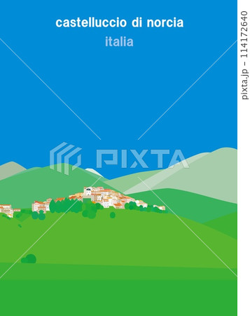 カステッルッチョ・ディ・ノルチャ castelluccio di norcia ウンブリア イタリア カステッルッチョ・ディ・ノルチャ castelluccio di norcia ウンブリア イタリア 114172640