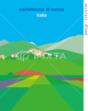 カステッルッチョ・ディ・ノルチャ　castelluccio di norcia　ウンブリア　イタリア 114172799