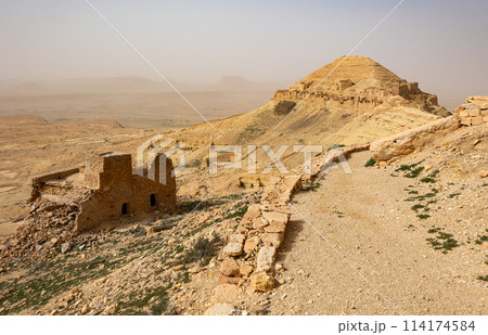 Guermassa, ruined Berber village in Tataouine Guermassa, ruined Berber village in Tataouine 114174584
