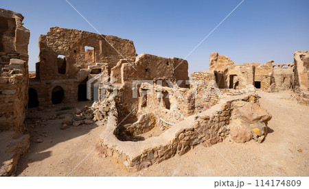 Anceint Berber fortifications of Ksar Beni Barka in Tataouine, Tunisia 114174809