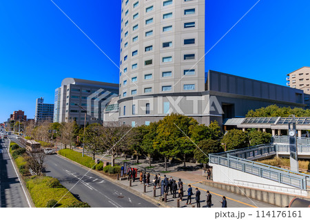 千葉県　浦安市　新浦安駅前の都市風景（浦安ブライトンホテル東京ベイ） 114176161