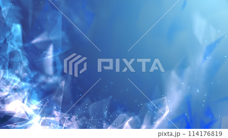 水中で輝くクリスタルのような背景A3 fix 114176819